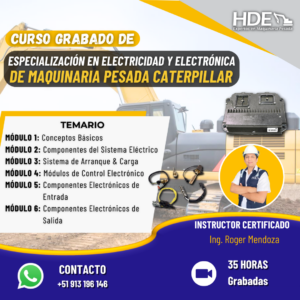 ESPECIALIZACIÓN EN ELECTRICIDAD Y ELECTRÓNICA DE MAQUINARIA PESADA CATERPILLAR