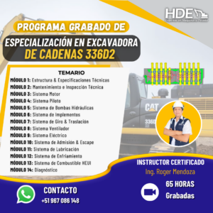 ESPECIALIZACIÓN EN EXCAVADORA DE CADENAS 336D2