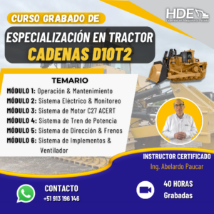 ESPECIALIZACIÓN EN TRACTOR DE CADENAS D10T2