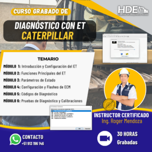 ESPECIALIZACIÓN EN DIAGNÓSTICO CON E.T. CATERPILLAR