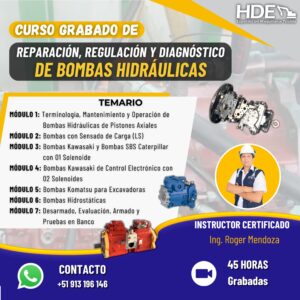 REPARACIÓN, REGULACIÓN Y DIAGNÓSTICO DE BOMBAS HIDRÁULICAS
